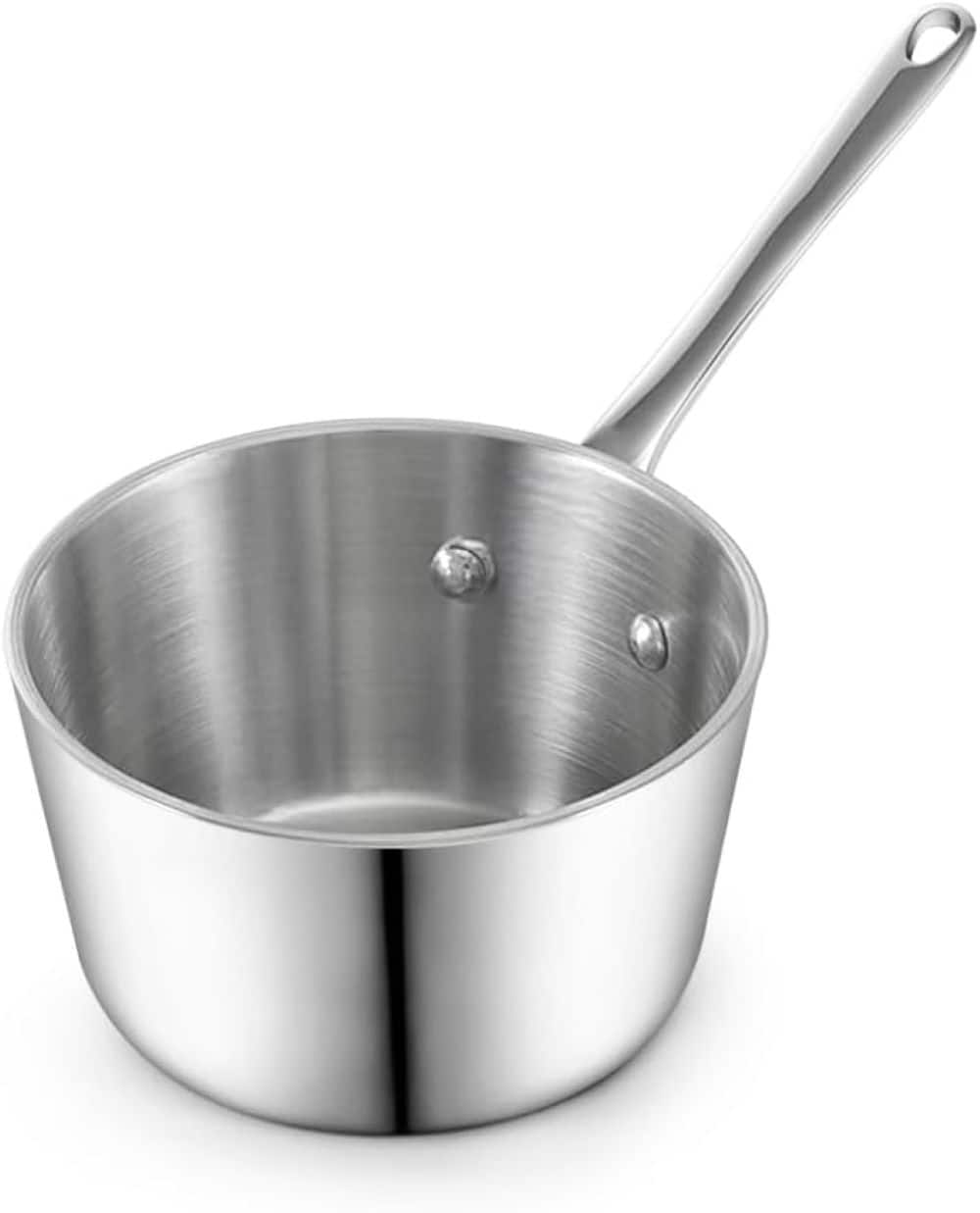 b6701e2d-c037-4ae9-a740-f5b350b5c6f7.jpg D&M - Multi ply Clad 0.14 QT Butter Warmer, Induction Compatible, Small Saucepan for Coffee, Butter, Milk - Stainless Steel