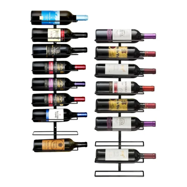 b78a26a5-2705-4f29-88cc-deb08e1a3a27.jpg Sorbus - Wall Mount Wine Rack - 18 Level Wine Rack Wall Mounted for Wine Bottles, Liquor, Champagne Or Bath Towels - Black