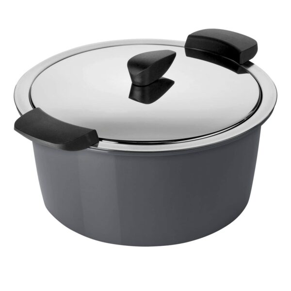 b7914c13-8797-4b36-901e-25799973362b.jpg Kuhn Rikon - Hotpan Stainless Steel Cooking Pot with Insulated Bowl, 2.1-Quart - Gray