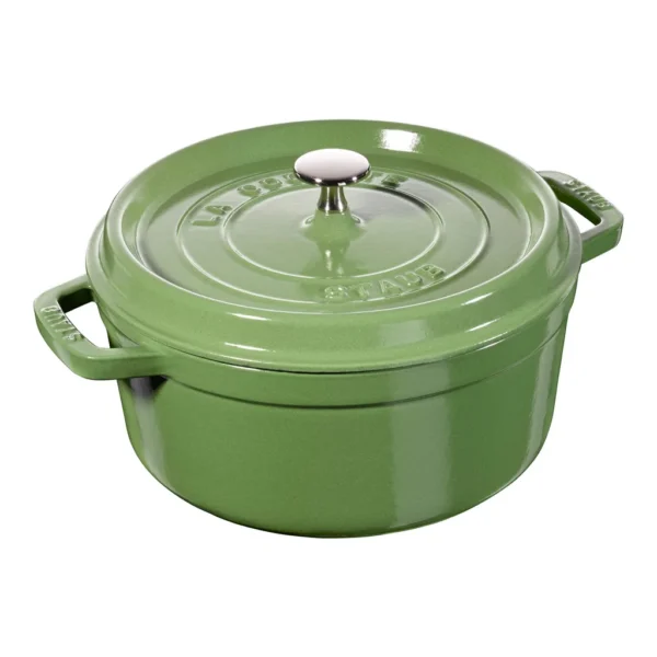 b885d2ba-f86a-4e7e-8c07-c26c97859b2d.jpg Staub - Cast Iron Round Dutch Oven, Made in France, 4-qt - Pistachio