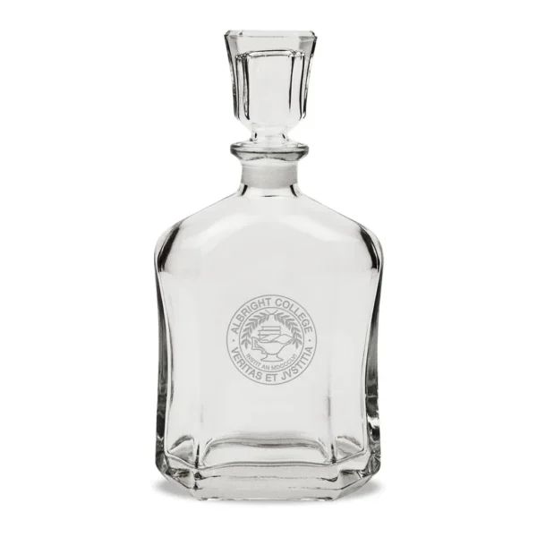 b88fcb52-73b4-4011-8a73-33aea5ed5029.jpg Jardine - Albright Lions 23.75oz. Crystal Whisky Decanter - Multicolor