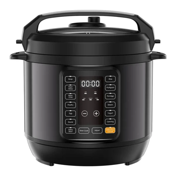 b8cec439-c2e2-46cf-a7c4-c83eea0c62fe.jpg Sweet BBSW-YLG6JBD-6BK 6QT Electric Pressure Cooker, 12-in-1 Stainless Steel Multi-Cooker with Digital Display – Black