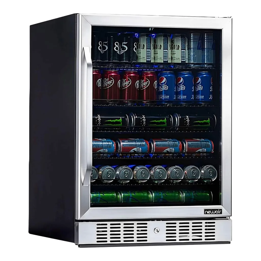 b9138de6-d6cd-478c-a6df-08d3443c0b80.jpg NewAir - Refurbished Good - 177-Can Built-In Beverage Cooler with Precision Temperature Controls and Adjustable Shelves - Black