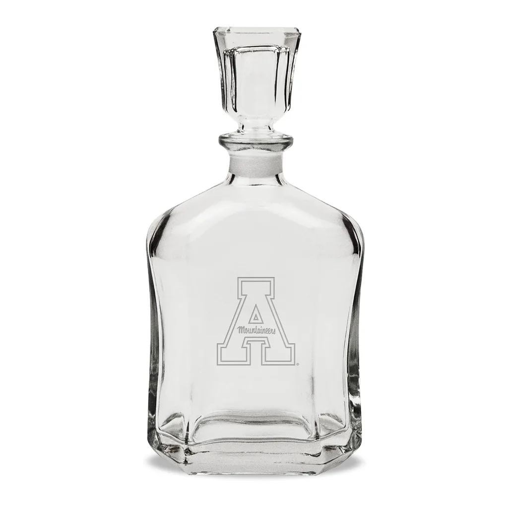 b943eef6-977e-441d-828f-0a9573511f92.jpg Jardine - Appalachian State Mountaineers 23.75oz. Crystal Whiskey Decanter - Multicolor