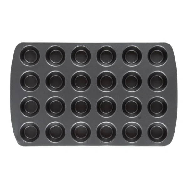 b9d5b708-41fc-49e8-845d-23239ffb279e.jpg Range Kleen - B28MM Nonstick Mini Muffin and Cupcake Pan, 24 Cup - Alluring grey color
