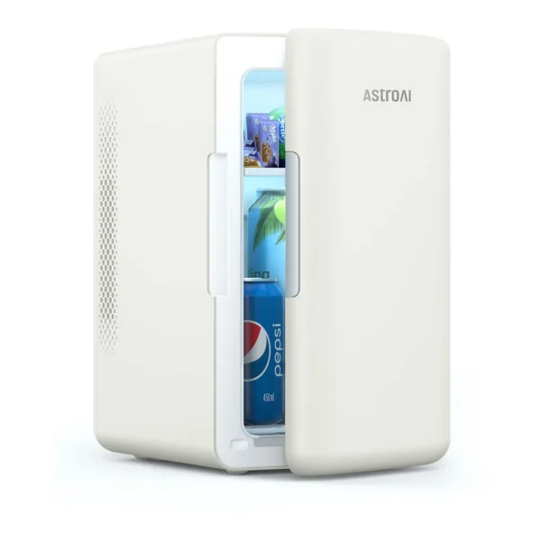 ba9a34b8-9a71-44cb-8721-b22312ab3582.jpg AstroAI - Mini Fridge 6 Liter Makeup Skincare Refrigerator for Dorm Room, Bedroom - White