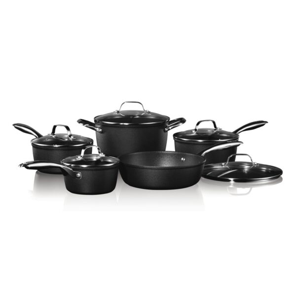 bafe5835-3a4c-4a58-9408-8b70805a18ae.jpg THE ROCK by Starfrit - Diamond 10-Piece Cookware Set - Black