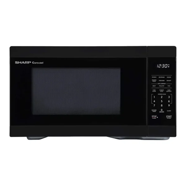 bb4a7148-f0da-47b3-9c2f-48c5a5f633a2.jpg Sharp - 1.4 cu ft Countertop Microwave With Sensor Cooking - Black