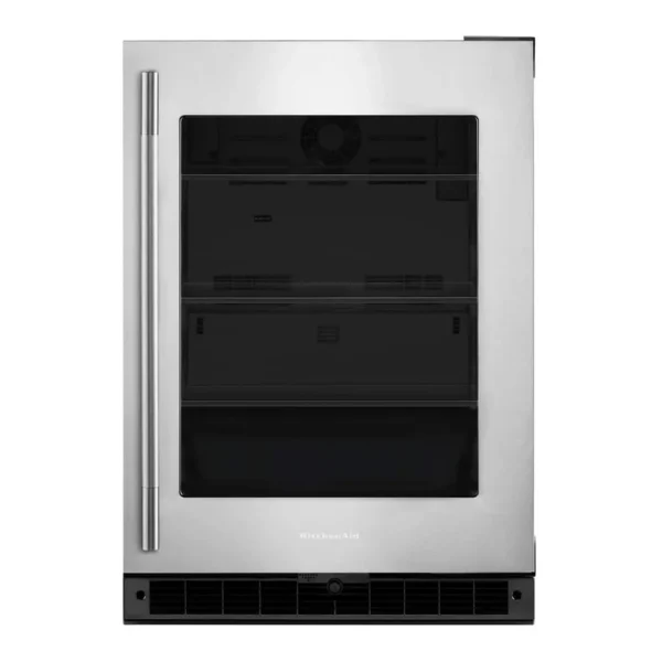 bb4ec31d-8f7f-411d-9df8-7c540ba39050.jpg KitchenAid - 5.2 Cu. Ft. Undercounter Refrigerator - Black Cabinet/Stainless Steel Doors