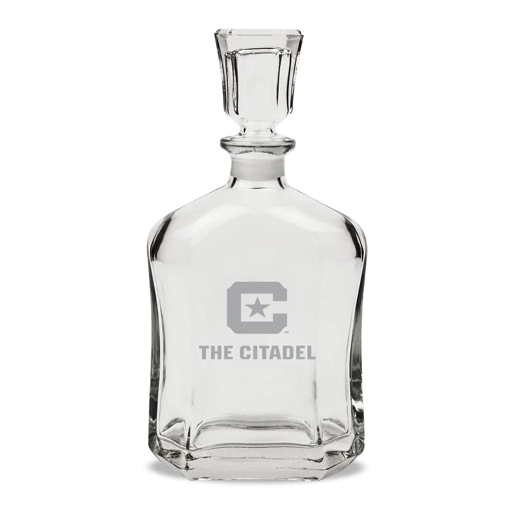 bbabed8a-320b-4c5e-af57-4599ba0c211d.jpg Jardine - Citadel Bulldogs 23.75oz. Crystal Whisky Decanter - Multicolor