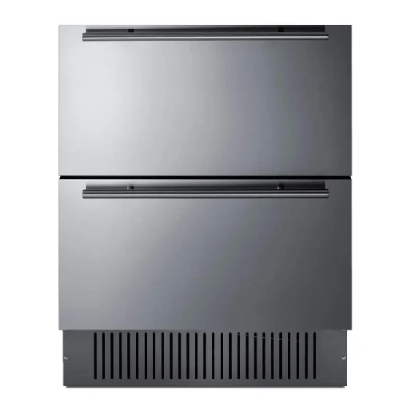 bc56ada5-6c3b-4347-b98c-3075c96c356e.jpg SUMMIT - 27" wide built-in undercounter ADA height 2-drawer outdoor all-refrigerator - Steel