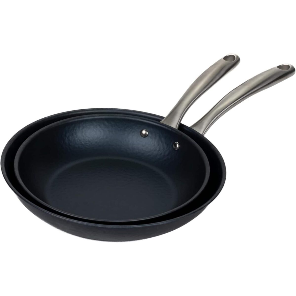 bc6ce534-2751-41d7-90b8-52cc251de31b.jpg Alva - Black Angus 2-Piece Carbon Steel Frying Pan - Pre-Seasoned, Oven Safe - Blue