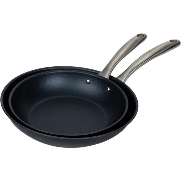 bc6ce534-2751-41d7-90b8-52cc251de31b.jpg Alva - Black Angus 2-Piece Carbon Steel Frying Pan - Pre-Seasoned, Oven Safe - Blue