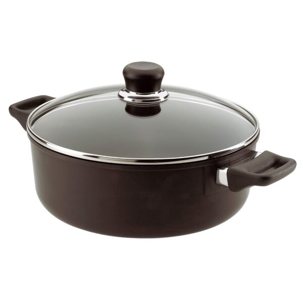 bd69c8ee-d5d3-4b08-915a-15ffcc2919ec.jpg Scanpan - Classic 4.5 Quart Low Sauce Pot With Lid, 10.25 Inch - Black