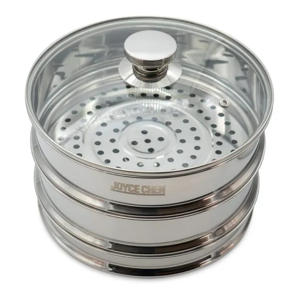 bd82afef-4a67-4542-bded-84fea3733c97.jpg Joyce Chen J26-2510 2-Tier Stainless Steel Steamer, 10-inch – Silver
