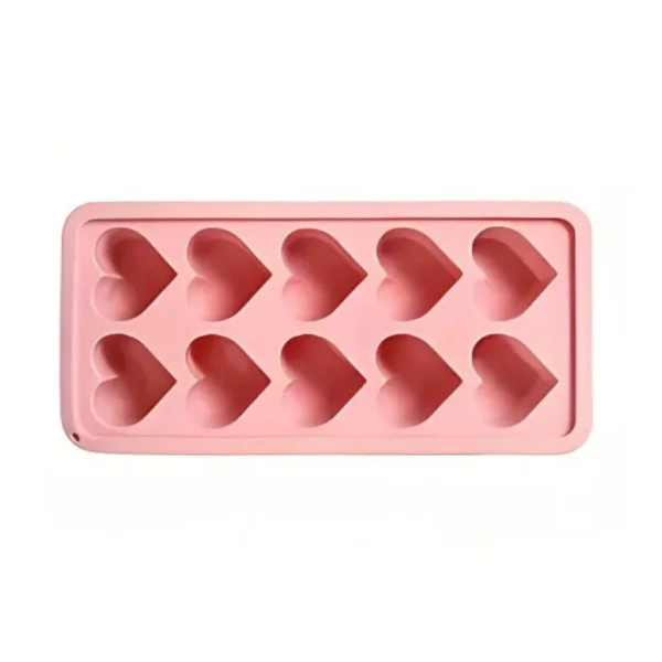 c0aca101-808c-4f41-bfe3-03322036db21.jpg Kitcheniva - Heart-Shaped Silicone Mold Tray – 1 Pc for Ice Cubes, Candy, Chocolate, Jelly & More