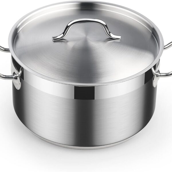 c1cac067-0620-4b98-a850-27712bd132f4.jpg Cooks Standard - Professional 6 Quart Stock Pot with Lid, Dutch Oven Pot - Stainless Steel