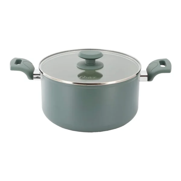 c4575e49-a2ac-4764-878d-40a1fd13a594.jpg Oster - Sutterville Choice 6 Quart Ceramic Nonstick Aluminum Dutch Oven with Lid in Evergreen - Green