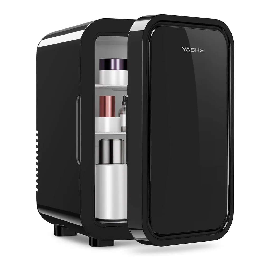 c67e2002-9f69-4e8f-a32d-422db524de3b.jpg YASHE - Mini Fridge, 6 Liter/8 Can 110V AC/DC - Black