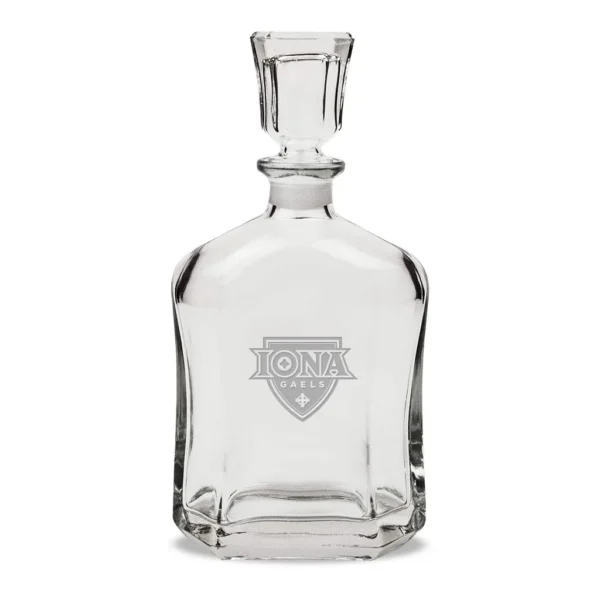 c6e232f7-0fd6-415c-9fc3-270dad735965.jpg Jardine - Iona University Gaels 23.75oz. Crystal Whisky Decanter - Multicolor