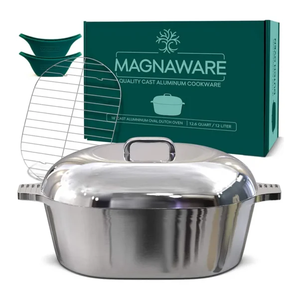 c838fbe4-920e-4cdf-909e-e12f1aebd734.jpg Magnaware - Oval Dutch Oven with Lid - 12.6 Quart (18 Inch) - Aluminum