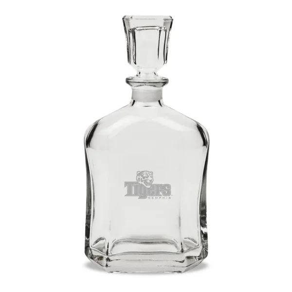 c87a0a6f-1829-43ed-8bcb-3c34ec9cb350.jpg Jardine - Memphis Tigers 23.75oz. Crystal Whiskey Decanter - Multicolor