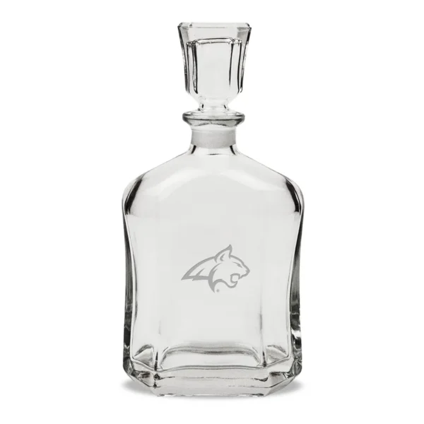 c8e9c3c8-f684-48d0-b78f-c69115515b84.jpg Jardine - Montana State Bobcats 23.75oz. Crystal Whiskey Decanter - Multicolor