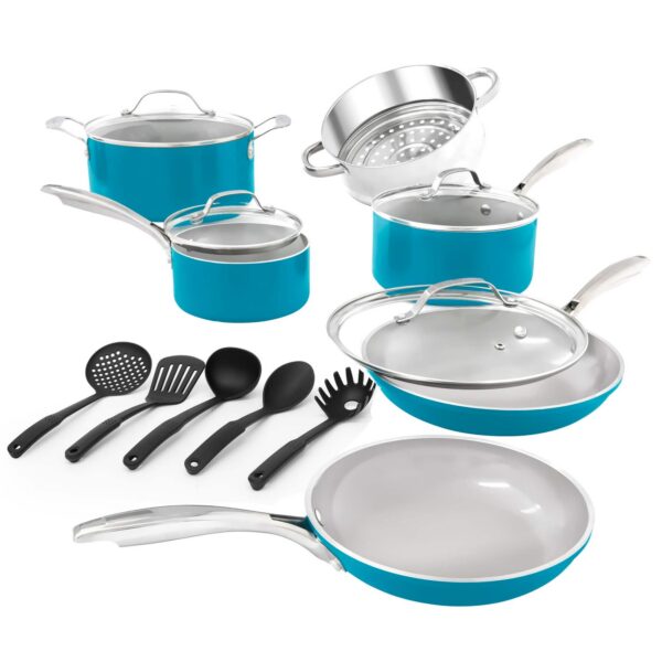 c92af1cc-7793-4e5f-b9f6-63017370d717.jpg Gotham Steel - Nonstick Pots and Pans 15 Piece Set Ceramic Cookware Kitchen Set - Blue