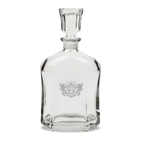 c95020d3-8a6b-4407-ad7c-421e74861a27.jpg Jardine - Lesley Lynx Team Design 23.75oz. Crystal Whiskey Decanter - Multicolor