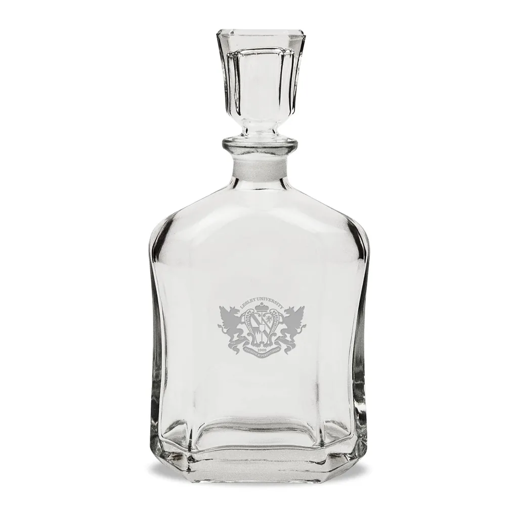 c95020d3-8a6b-4407-ad7c-421e74861a27.jpg Jardine - Lesley Lynx Team Design 23.75oz. Crystal Whiskey Decanter - Multicolor