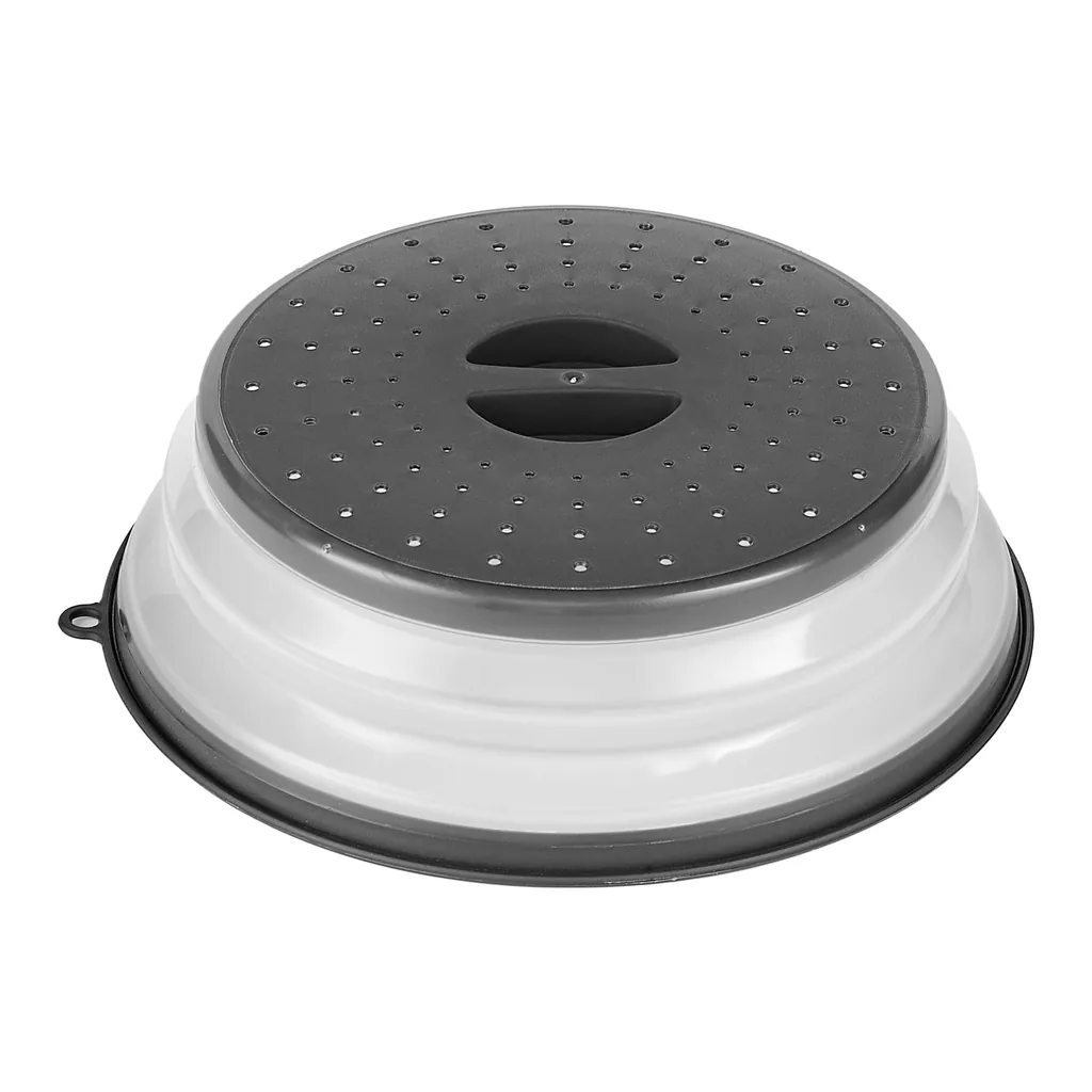 ca9f1e51-e438-4fe6-9a69-f8341e961ec1.jpg VEVOR - 2PCS Microwave Splatter Covers, 10.4-inch Collapsible Microwave Lid for Food, 300°F Heat-Resistant PP Splatter Guard - Black