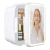 cb2750fd-3e35-47d0-a54c-3c1b4381dad3.jpg YASHE - Skincare Fridge, 4Liter/6 Cans Mini Fridge with Dimmable LED Light Mirror - White