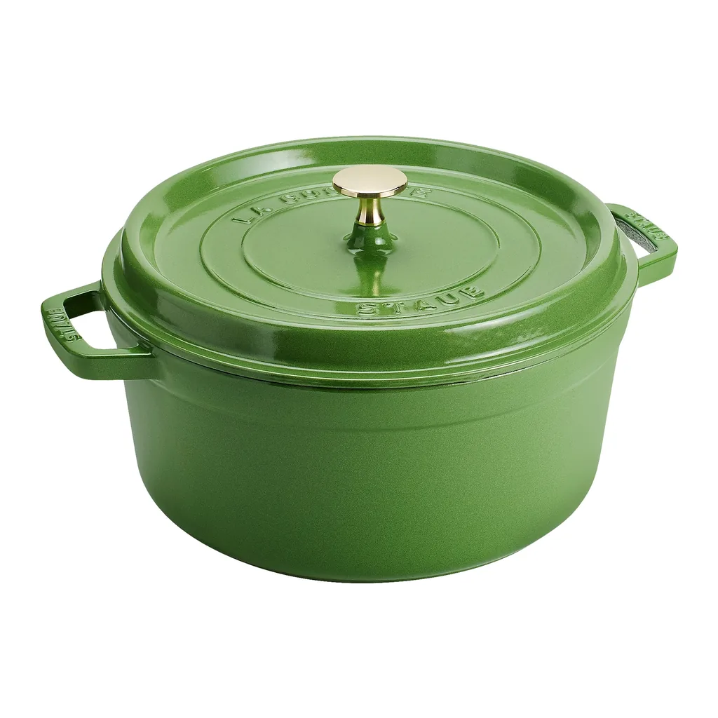 cb3c9d01-143a-45a3-8349-fcc45164407f.jpg Staub - Cast Iron Round Dutch Oven, Made in France, 5.5-qt - Pistachio
