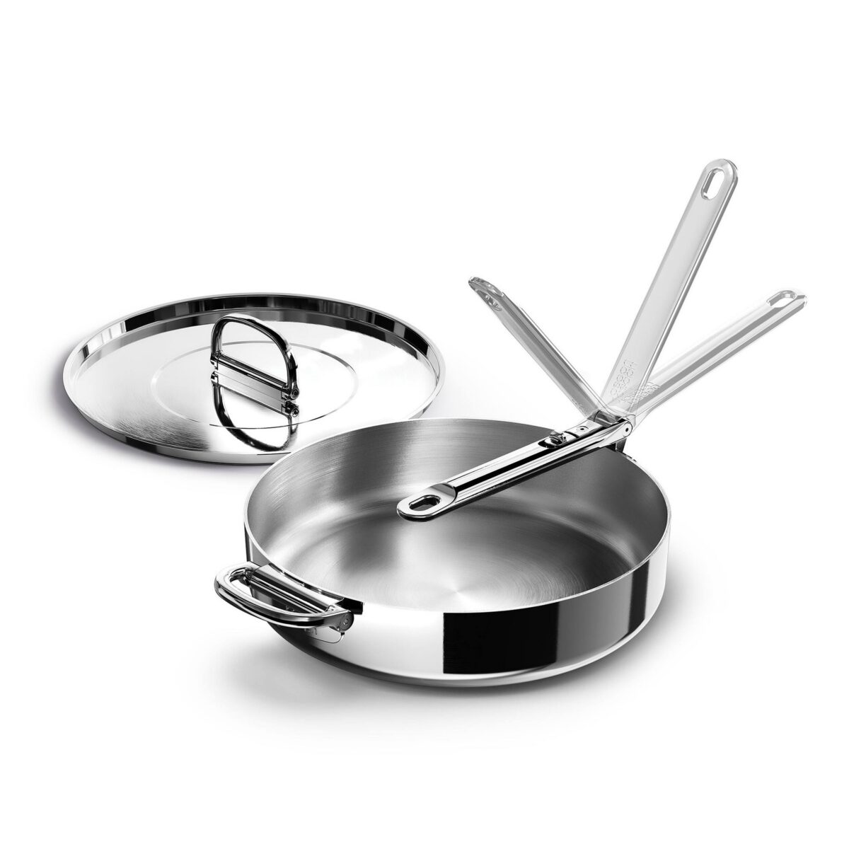 cc1ff867-2aeb-4ee6-a226-a8f2a725b463.jpg Joseph Joseph - Space Steel 3.9 Qt. Sauté Pan with Folding Handle and Lid - Stainless Steel