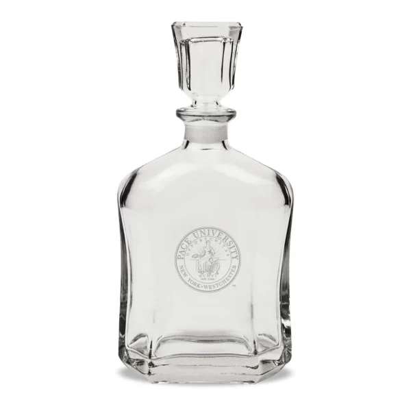 cc33c71d-72ad-44da-90f7-1e53249b89a1.jpg Jardine - Pace University Setters 23.75oz. Crystal Whisky Decanter - Multicolor