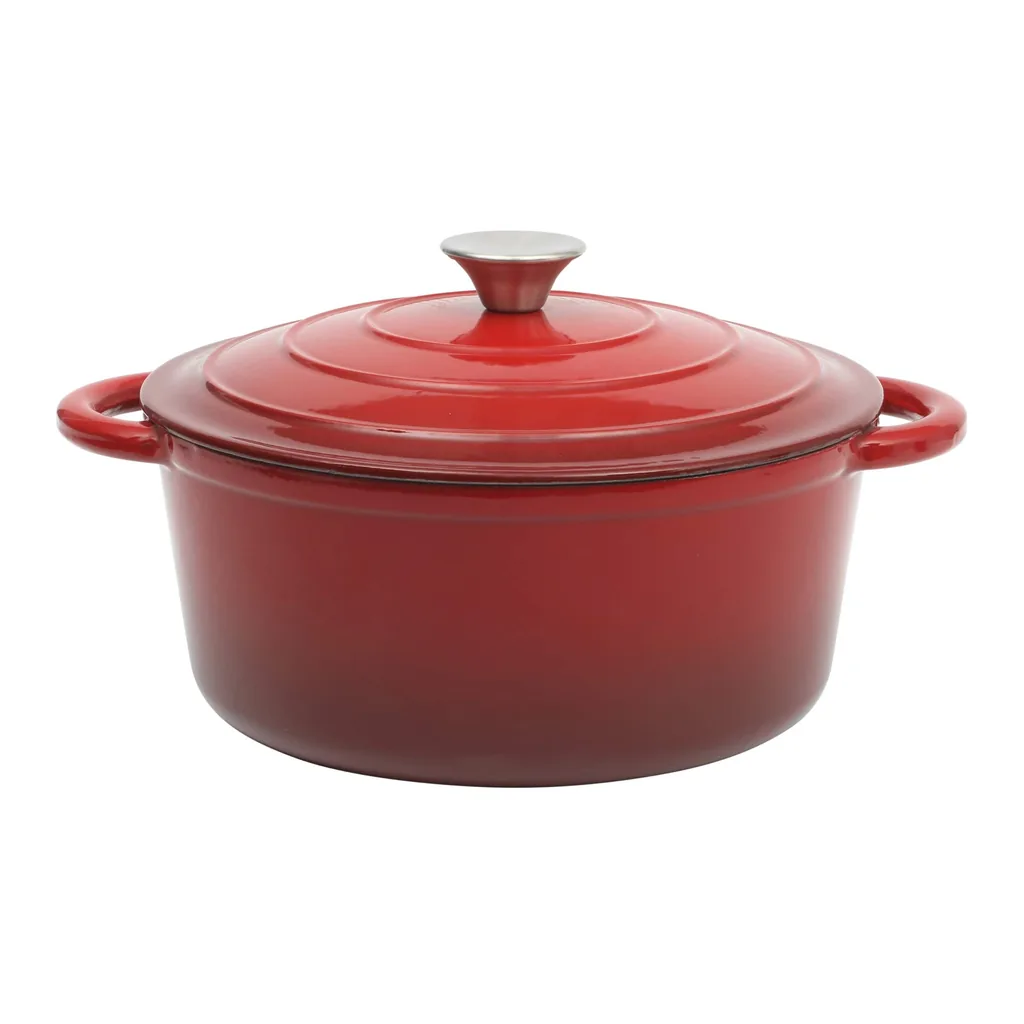 cd770eee-098f-4b52-9972-cd2205633a17.jpg Gibson - Home Addlestone 5 Quart Enameled Cast Iron Dutch Oven with Lid - Red