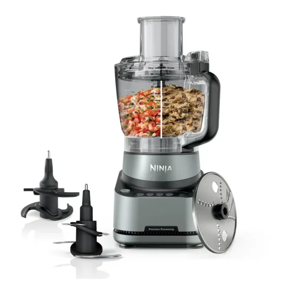 cdd14f99-fa84-4a72-9fde-b1a8f0935d4e.jpg Ninja BZ601 PrecisionPro 9-Cup, 1000-Peak-Watt Food Processor for Chopping, Slicing, Shredding, Mixing – Silver