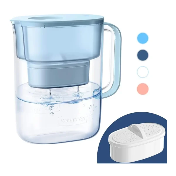 ce43f5c5-a422-4a71-966f-38715eac0089.jpg Waterdrop - WD-PT-07B Water Filter Pitcher with 1 Filter - Blue