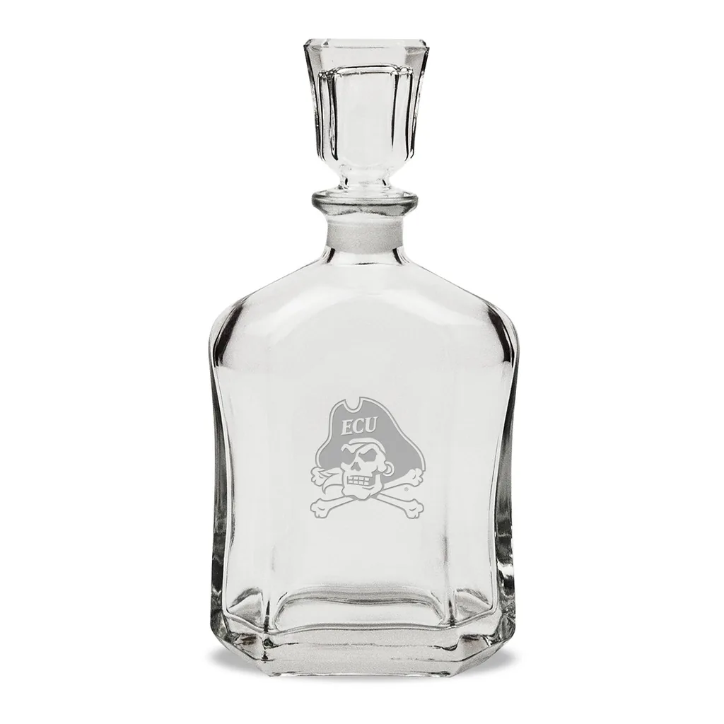 cf7554e1-d1a0-4612-a832-fb0e8b202e90.jpg Jardine - ECU Pirates 23.75oz. Crystal Whiskey Decanter - Multicolor