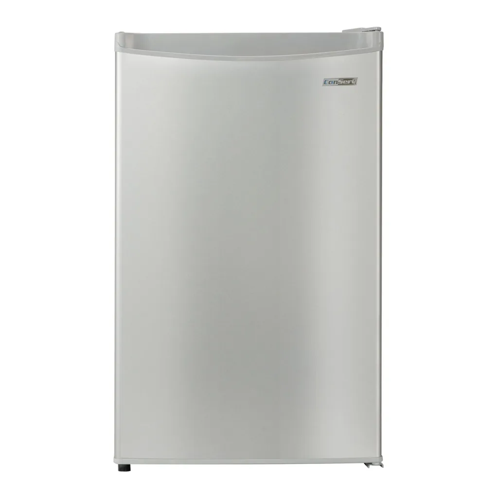 d00132f6-90b0-4a85-a88f-a6325dc30a2a.jpg Conserv - 18in Compact Refrigerator 2.6 Cu.Ft. Mini Fridge Reversible Door 110V Stainless - Stainless Steel