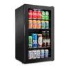 d0c45e8a-1705-4cea-8940-2eed2101c312.jpg Ivation - 126 Can Beverage Refrigerator, Freestanding Mini Fridge with Glass Door - Stainless Steel
