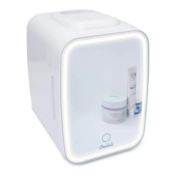 d22b4f6a-563f-41a2-b2d4-539e8931c8a4.jpg Cooluli - Glow Beauty 4L Mini Fridge with Mirror LED - White
