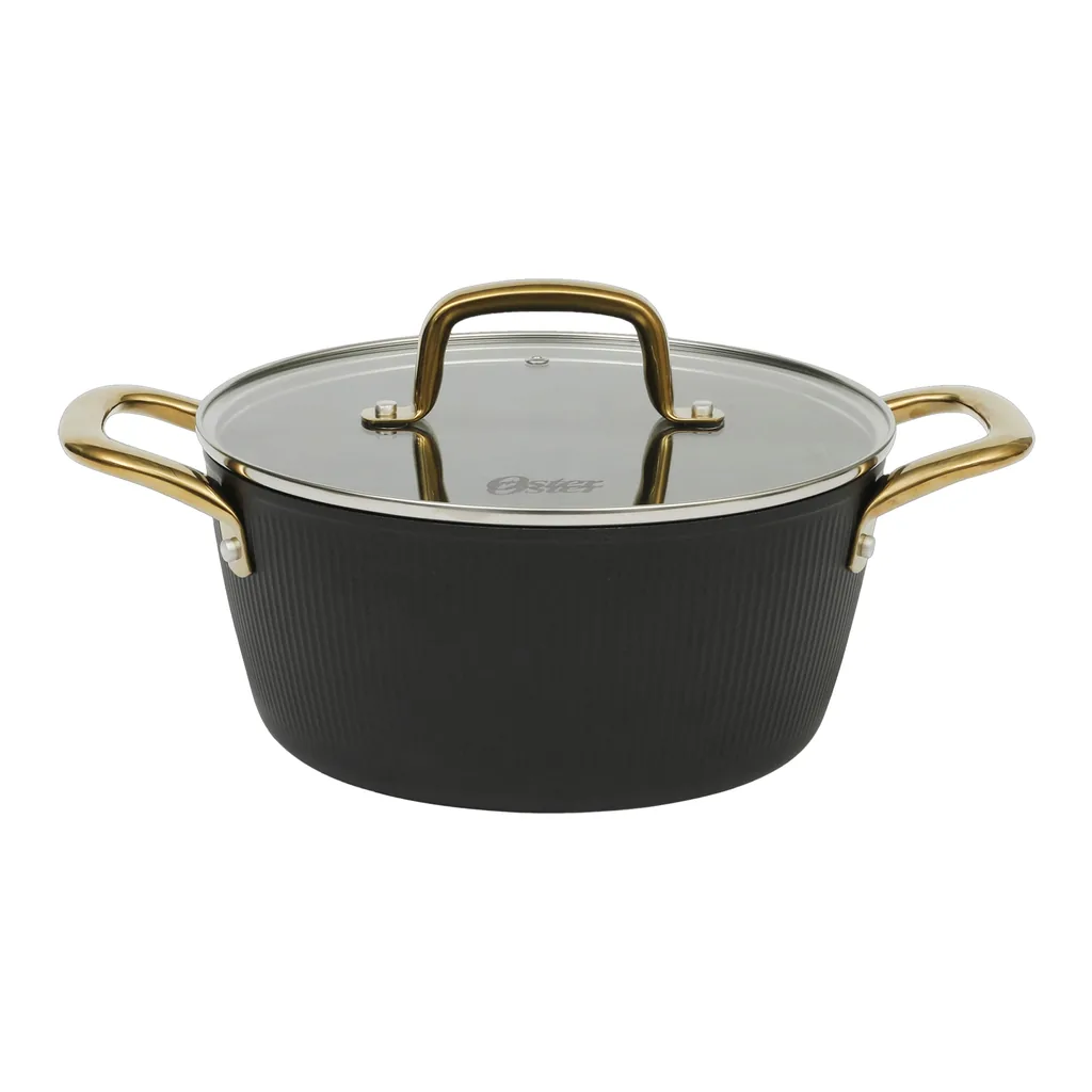d2c97087-1ff5-404f-8b63-41f202611c14.jpg Oster - Abbottsford 7 Quart Nonstick Aluminum Dutch Oven with Glass Lid - Black