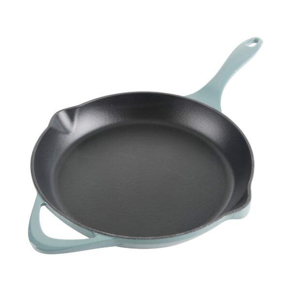 d38a2a76-dc6a-4473-a60e-185a399f4eae.jpg Gibson - Cravings By Chrissy Teigen 11 Inch Round Enameled Cast Iron Skillet in Ombre - Green