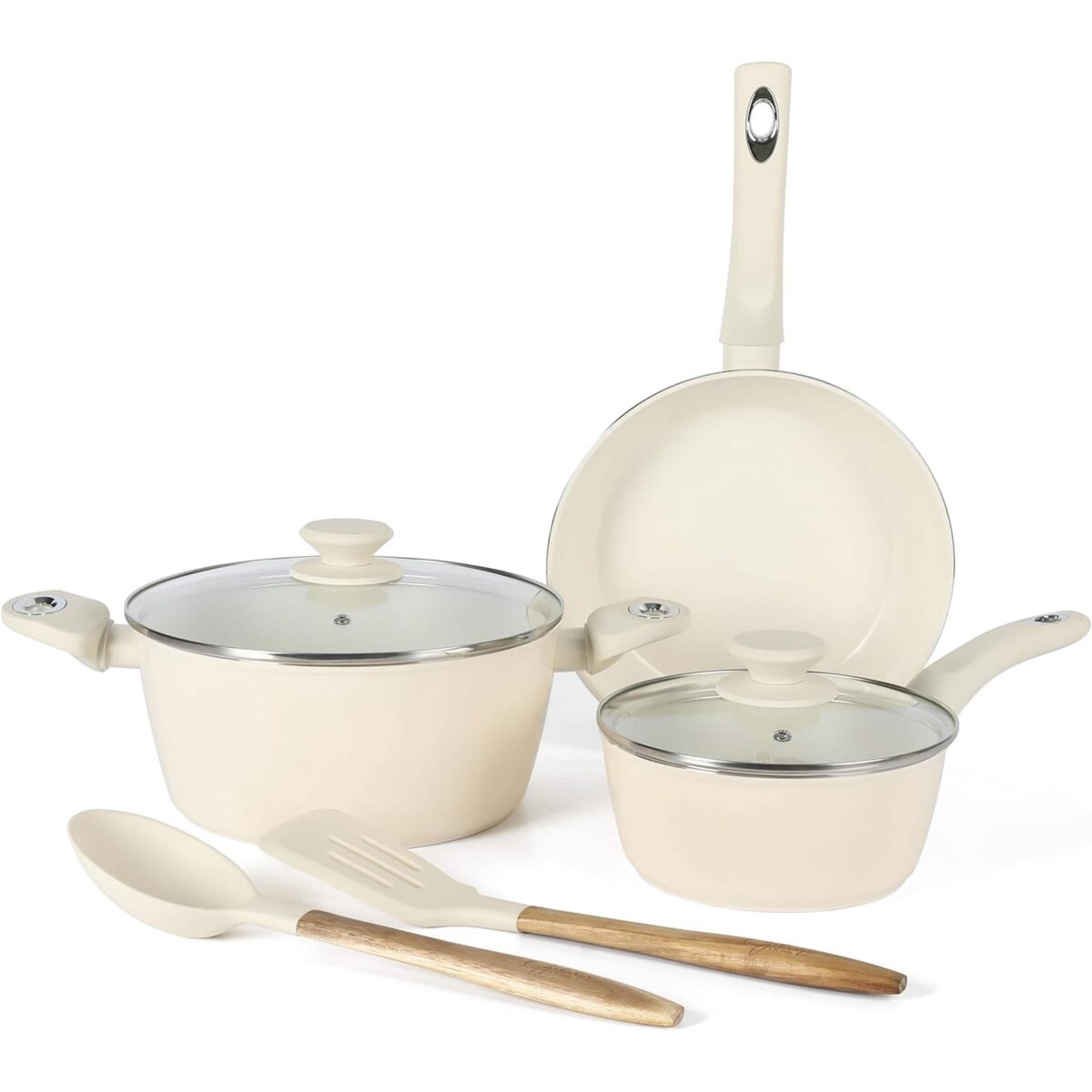 d398510b-6a47-4f28-bcce-05695a5ee332.jpg Gibson - Home Plaza Cafe 7 Piece Forged Aluminum Cookware Set - Linen