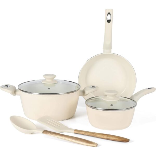 d398510b-6a47-4f28-bcce-05695a5ee332.jpg Gibson - Home Plaza Cafe 7 Piece Forged Aluminum Cookware Set - Linen