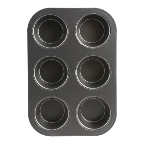 d42911a7-e92e-4e1f-b9b2-bb6be325147a.jpg Range Kleen - B13M6 Nonstick Muffin and Cupcake Pan, 6 Cup - Alluring grey color