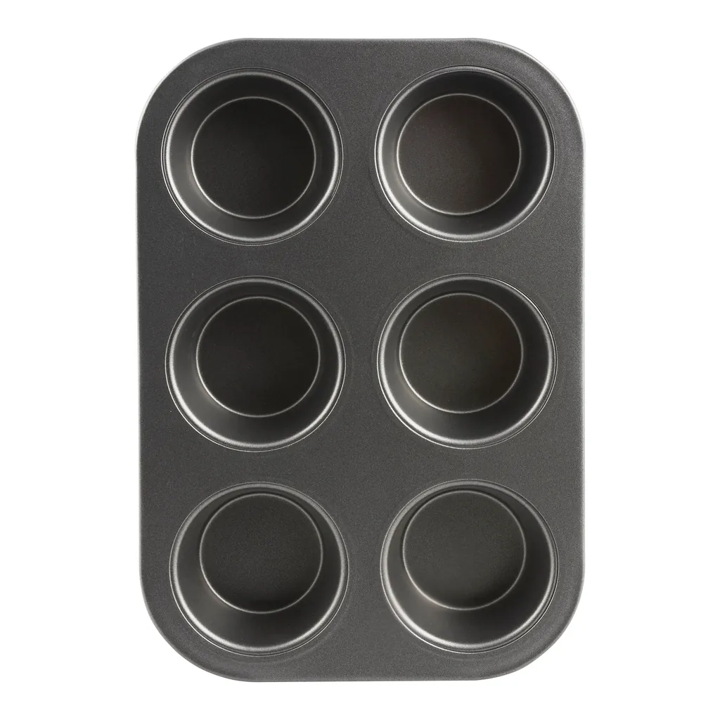 d42911a7-e92e-4e1f-b9b2-bb6be325147a.jpg Range Kleen - B13M6 Nonstick Muffin and Cupcake Pan, 6 Cup - Alluring grey color