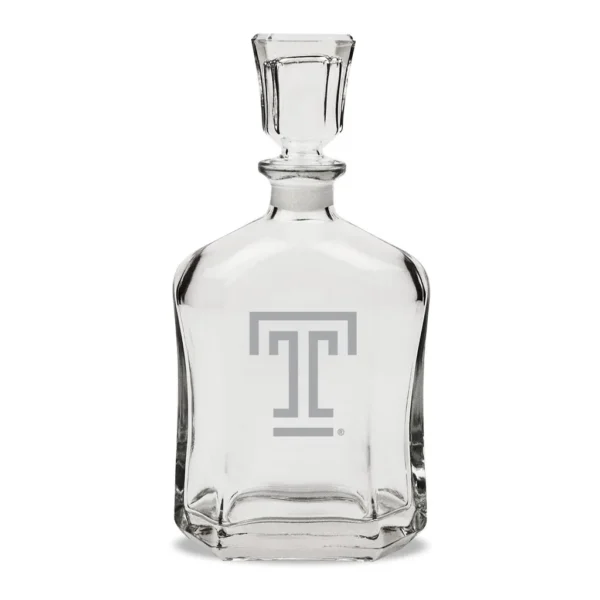 d5092e47-4029-4230-a75b-51fb69264ecb.jpg Jardine - Temple Owls 23.75oz. Crystal Whisky Decanter - Multicolor