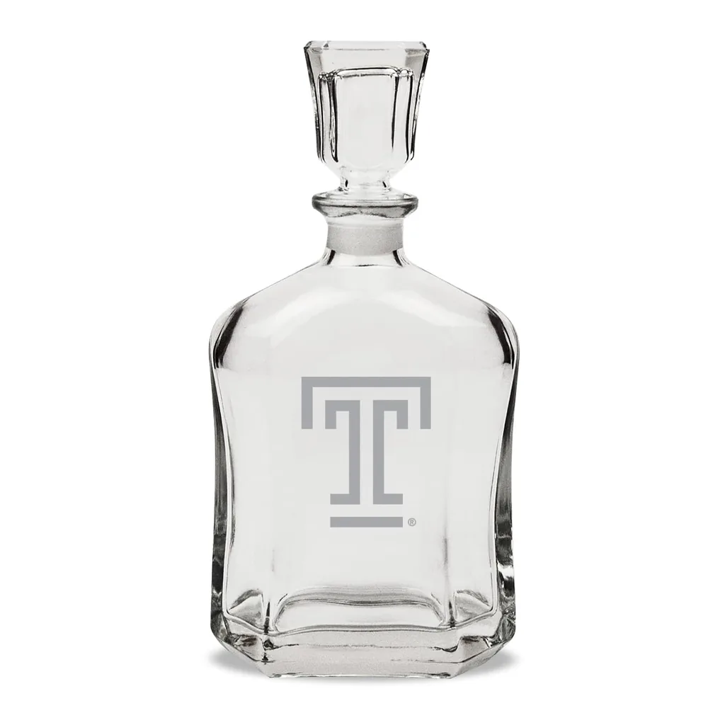 d5092e47-4029-4230-a75b-51fb69264ecb.jpg Jardine - Temple Owls 23.75oz. Crystal Whisky Decanter - Multicolor